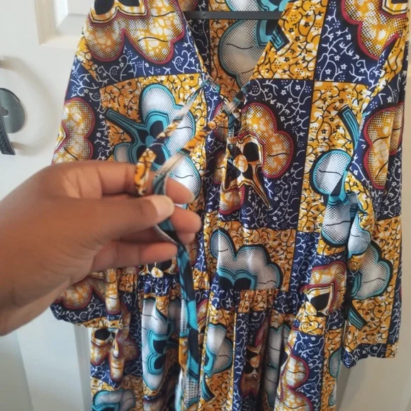 Multi-Patterned Maxi Dress - Picture 4 of 6